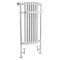 Handdoekradiator CV Klassiek 113cm x 55,3cm - Chroom/Wit | Elizabeth