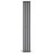 Verticale Design Radiator Dubbel Paneel 140cm x 23,6cm - Antraciet | Revive