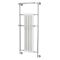 Handdoekradiator CV Klassiek 136,5cm x 57,5cm - Chroom/Wit | Elizabeth