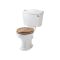 Badkamerset - Douchecabine Kwadrant, Duoblok Toilet en Wastafel 60cm met Zuil Klassiek Wit | Ryther