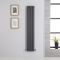 Verticale Design Radiator Dubbel Paneel 140cm x 23,6cm - Antraciet | Revive