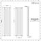 Design Radiator Antraciet Verticale Aluminium DubbelPaneel 47cm x 180cm |Revive Air