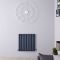 Design Radiator Antraciet Horizontale Aluminium DubbelPaneel 59cm x 60cm |Revive Air
