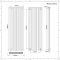 Design Radiator Wit Verticale Aluminium DubbelPaneel 59cm x 180cm  |Revive Air