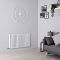 Design Radiator Wit Horizontale Aluminium DubbelPaneel 107cm x 60cm |Revive Air