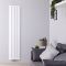 Design Radiator CV Verticaal Modern 180cm x 37,5cm - Wit | Aurora
