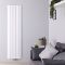 Design Radiator CV Verticaal (Enkel Paneel) Modern 180cm x 47cm - Wit | Aurora