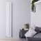 Design Radiator Wit Verticale Aluminium DubbelPaneel 23cm x 180cm |Revive Air