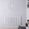 Design Radiator Wit Horizontale Aluminium DubbelPaneel 119cm x 60cm |Revive Air