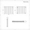 Design Radiator Wit Horizontale Aluminium DubbelPaneel 83cm x 60cm |Revive Air