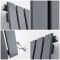 Horizontale Design Radiator Enkel Paneel 63,5cm x 42cm - Antraciet | Delta