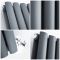 Design Radiator Verticaal Zwart | Keuze Afmeting | Enkel- of Dubbelpaneel Ontwerp | Revive