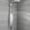 Douchepaneel 5-Weg Thermostatisch met Waterval- en Regenvaleffect Douchekop, Handdouche en 3 x Zijdouches Chroom | Select