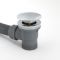 Badvuller en Overloop Combinatie met Pop-up Afvoerplug Modern - Chroom | Kubix
