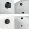 Badvuller en Overloop Combinatie met Pop-up Afvoerplug Modern - Zwart | Preto