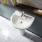 Wastafel met Zuil 50cm 1 x Kraangat Wit | Covelly