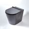Toilet Staand Rond Zwart | Nox