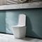 Toilet Staand Keramisch Vierkant Inclusief Soft-close WC-Bril Wit | Milton