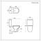 Duoblok Toilet Modern met Soft-Close Toiletzitting | Keuze Afwerking Spoelknop | Brunswick