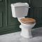Duoblok Toilet Klassiek met Houten Toiletzitting | Keuze Spoelhendel | Ryther