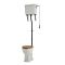 Toilet op Comforthoogte met Hooghangend Reservoir en Eiken Toiletzitting - Klassiek | Keuze Afwerking Spoelkit | Richmond