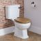 Softclose Toiletzitting Eiken Klassiek met Zwarte Scharnieren - Richmond