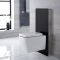 WC-Ombouw 50cm Zwart (Exclusief Toiletpot) | Saru