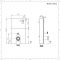 Stortbak Ombouw Staand Dubbele Spoelknop 3/6 Liter Wit 50cm | Saru