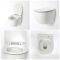 Toilet Hangend Randloos Rond Modern Wit met Softclose WC-bril | Otterton