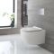 Toilet Hangend Randloos Rond Modern Wit met Softclose WC-bril | Otterton
