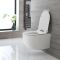 Toilet Hangend Randloos Rond Modern Wit met Softclose WC-bril | Otterton