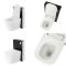 Japans Toilet| Hirayu Stortbak Ombouw Dubbele Spoelknop 3/6 Liter Staand Zwart 50cm | Saru
