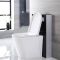 Stortbak Ombouw Staand Dubbele Spoelknop 3/6 Liter Zwart 50cm | Saru