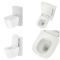 Staand Japans Toilet met Ombouw - Wit | Saru