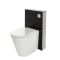Stortbak Ombouw Staand Dubbele Spoelknop 3/6 Liter Zwart 50cm | Saru
