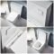 Toiletset - Staand Toilet met 50cm Witte WC-Ombouw, Verborgen Stortbak en Soft-Close Toiletzitting | Saru
