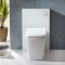 Toiletset - Staand Toilet met 50cm Witte WC-Ombouw, Verborgen Stortbak en Soft-Close Toiletzitting | Saru