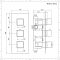 Doucheset - 2-Weg Thermostatische Douchekraan, Douchekop met Muurbevestigde Douchearm, Handdouche met Glijstang Chroom | Kubix