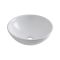 Opzetwastafel Rond Diameter 40cm Wit | Ashbury
