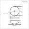 Opzetwastafel Rond Diameter 40cm Wit | Ashbury