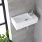 Fontein Toilet Keramiek Rechthoekig B.45 x D.25cm Met 1 x Kraangat Wit | Sandford