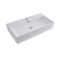 Opzetwastafel Rechthoekig 75cm x 42cm (1 Kraangat) Wit | Sandford