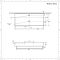 Hangende Wastafel 101cm x 42,5cm (1 Kraangat) Wit met Zwart Handdoekrek | Sandford