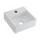 Opzetwastafel Vierkant 28cm x 28cm (1 Kraangat) Wit | Halwell