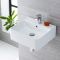 Fontein Toilet Keramiek Rechthoekig B.46 x D.42cm Met 1 x Kraangat Wit | Exton