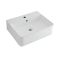Fontein Toilet Keramiek B.52 x D.42cm Met 1 x Kraangat Wit | Exton