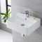 Fontein Toilet Keramiek B.52 x D.42cm Met 1 x Kraangat Wit | Exton