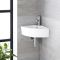 Hoekfontein Toilet Keramiek B.46 x D.32cm Met 1 x Kraangat Wit | Belstone