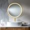 Wandspiegel 60cm Rond met LED-Verlichting Modern - Satijn Goud | Camila