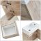 Wastafelmeubel Hangend 40cm met Wastafel en Open Plank | Keuze Afwerking | Optie voor LED-Verlichting | Hoxton